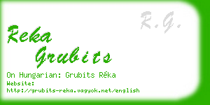 reka grubits business card