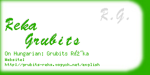 reka grubits business card
